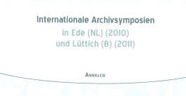 Buchcover: Titelbild des Buches 'Internationales Archivsymposion'
